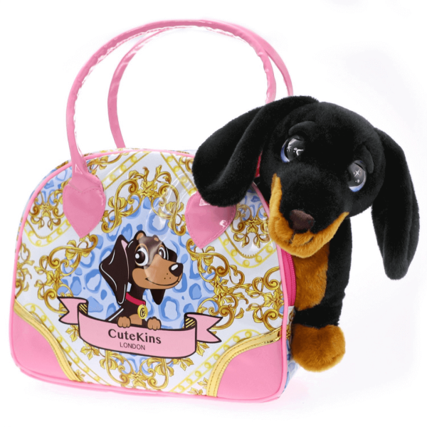 CUTEKINS Posh Pets - DONNA Salchicha Puppy + Bolso Carrier