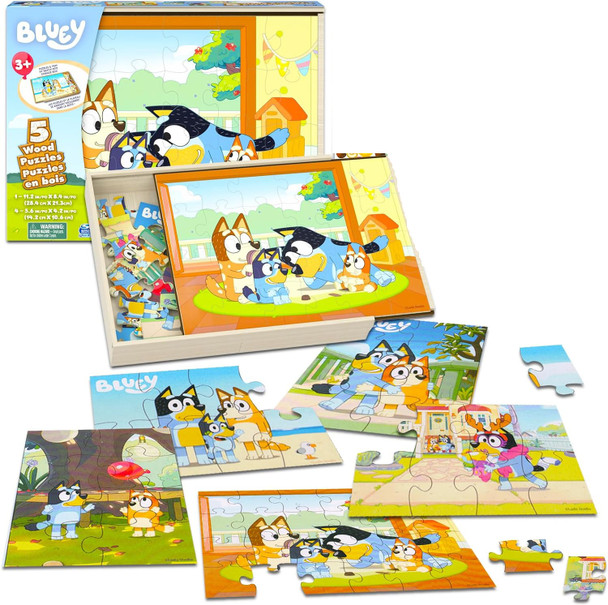 BLUEY - Rompecabezas De Madera Incluye 5 Diferentes - Lovely Kids Costa ...