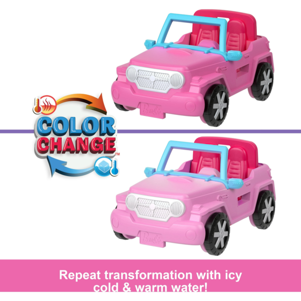 BARBIE Mini Barbieland - Muñeca & Jeep + Tienda Cambio de Color - Imagen 5