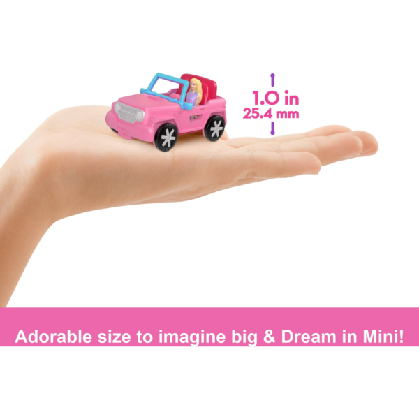 BARBIE Mini Barbieland - Muñeca & Jeep + Tienda Cambio de Color - Imagen 4