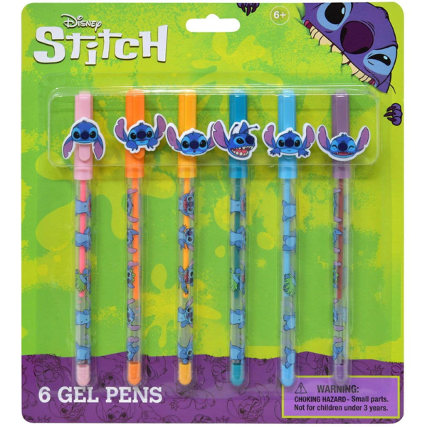 STITCH - Set de 6 Lápiceros de Gel