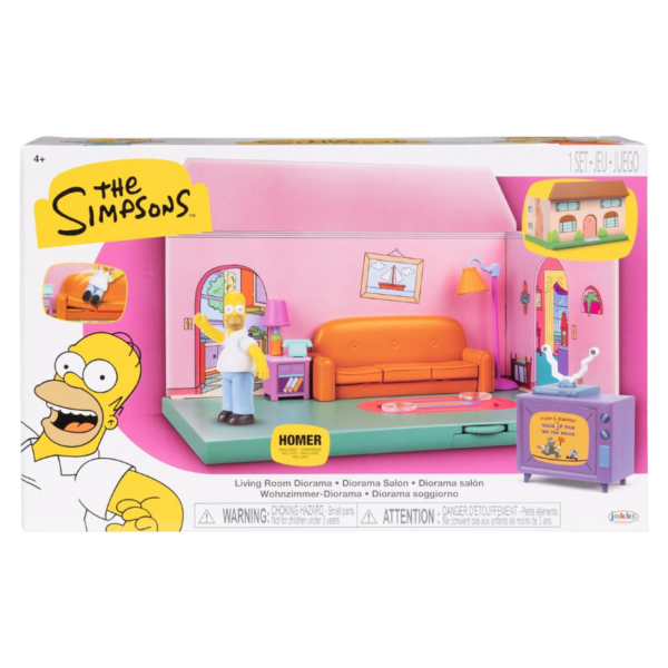 LOS SIMPSON Diorama - Sala de Casa de Los Simpsons + Figura