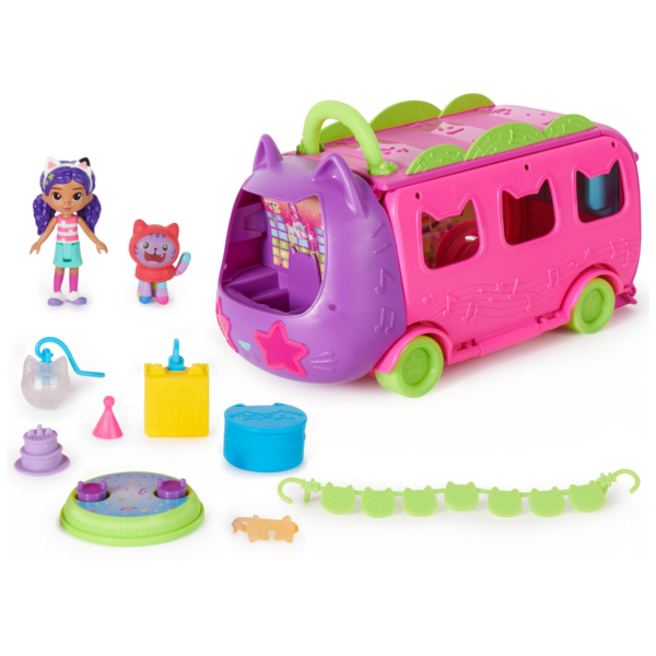 LA CASA DE GABBY - Set de Juego 2 en 1 Bus de Celebración