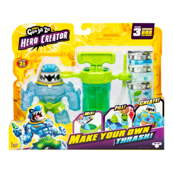 GOO JIT ZU Hero Creator - THRASH Figura + Laboratorio Creador