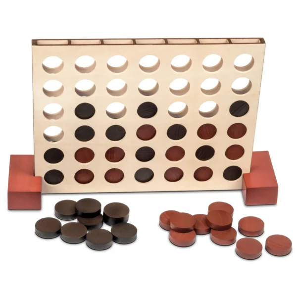 SPIN MASTER Juegos de Mesa - Cuatro en Línea de Madera - Imagen 3