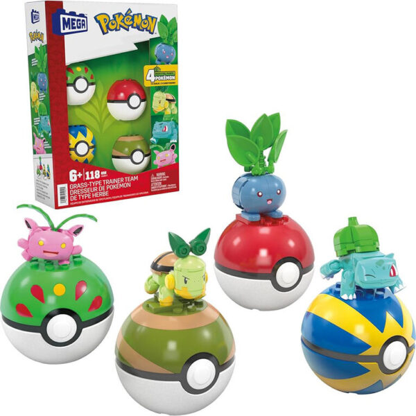 MEGA Construx - Pokémon Set de Entrenador Tipo Planta