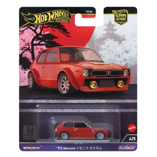 HOT WHEELS Premium Escala 1:64 - Japón Históricos HONDA CIVIC Custom 73