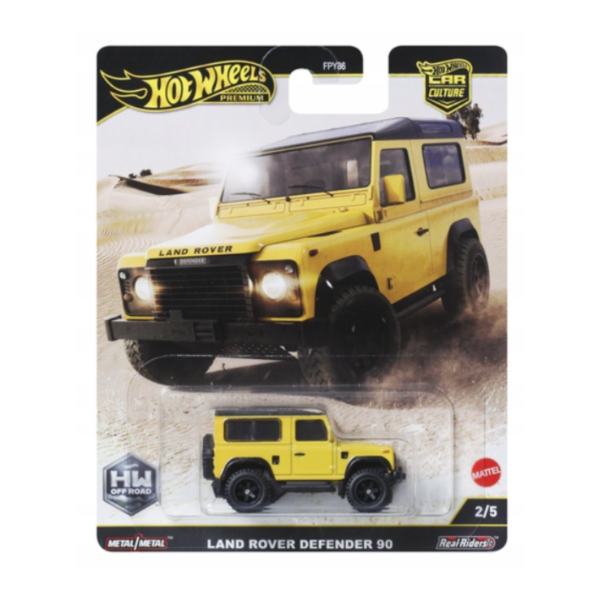 HOT WHEELS Premium Escala 1:64 - Off Road HW LAND ROVER Defender 90