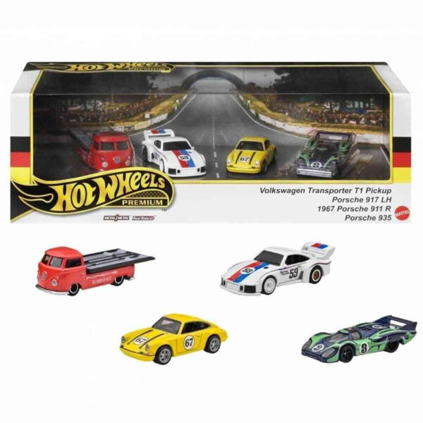 HOT WHEELS Premium Escala 1:64 - Set PORSCHE RENSCHPORT Vehículos