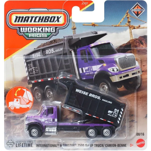 MATCHBOX Working Rigs 1:64 - INTERNATIONAL WORKSTAR 7500 DUMP TRUCK