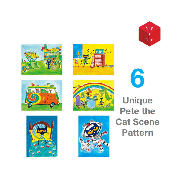 PICASSO TILES Cubes - PETE EL GATO Cubos de Construcción Magnéticos + 12pzas - Imagen 4