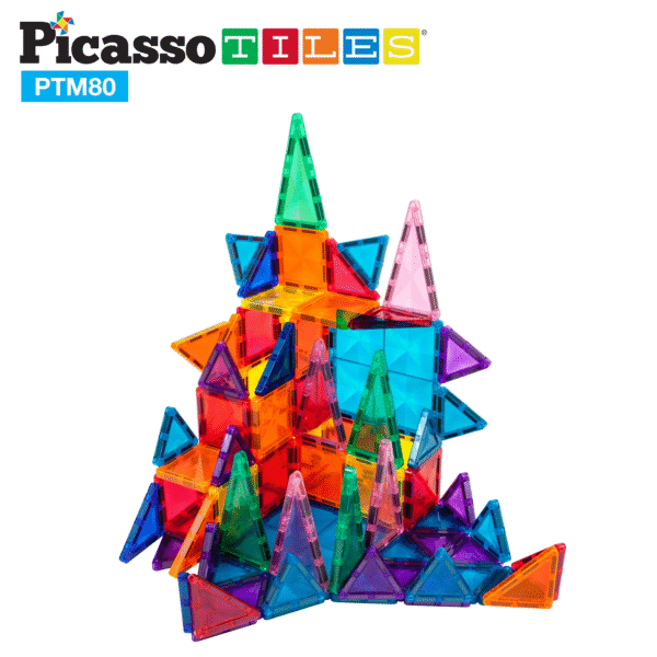 PICASSO TILES Diamond - Set de Bloques de Construcción Magnéticos Mini Tile + 80pzas - Imagen 6