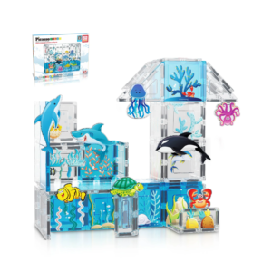 PICASSO TILES - ACUARIO MARINO & Bloques de Construcción Magnéticos + 52pzas