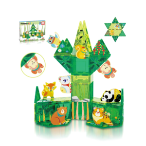 PICASSO TILES - ANIMALES del BOSQUE & Bloques de Construcción Magnéticos + 56pzas