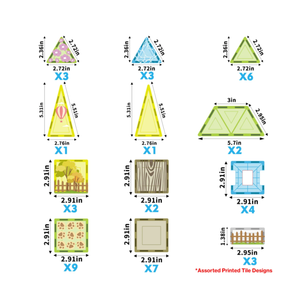 PICASSO TILES - ANIMALES de GRANJA & Bloques de Construcción Magnéticos + 52pzas - Imagen 5