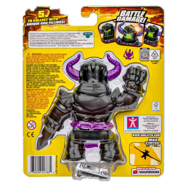 GOO JIT ZU Stretch Strikers - BLACK KNIGHT ORBITOX Figura Stretchy - Imagen 7