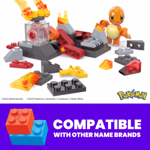 MEGA Construx - CHARMANDER Giro de Fuego Armable + 81pzas - Imagen 6