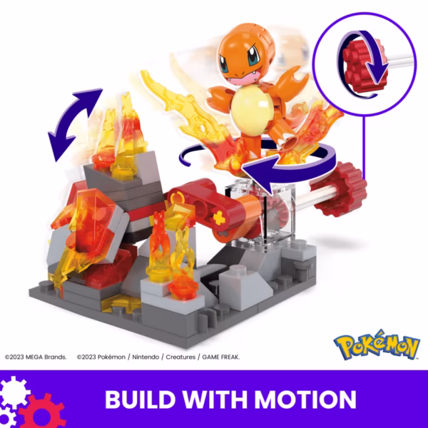 MEGA Construx - CHARMANDER Giro de Fuego Armable + 81pzas - Imagen 5
