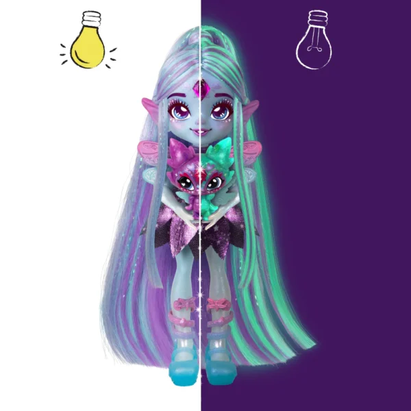 MAGIC MIXIES Pixlings S2 - DEERLEE Muñeca Cabello Cambia de Color + Accesorios - Imagen 10
