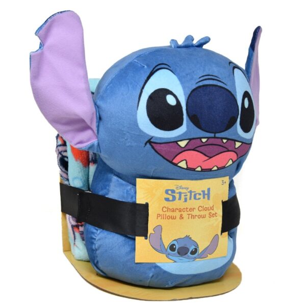 STITCH Plush - Cobija Fleece 127cm x 153cm + Peluche