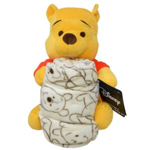 WINNIE POOH Plush - Cobija Fleece 102cm x 127cm + Peluche