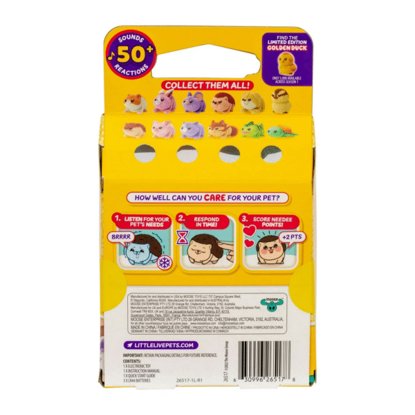 LITTLE LIVE PETS Needees - OINKEE PIG Mascota Interactiva + 50 Sonidos & Reacciones - Imagen 3