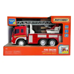 MATCHBOX  - Vehículo de Fricción BOMBERO + Luces & Sonidos