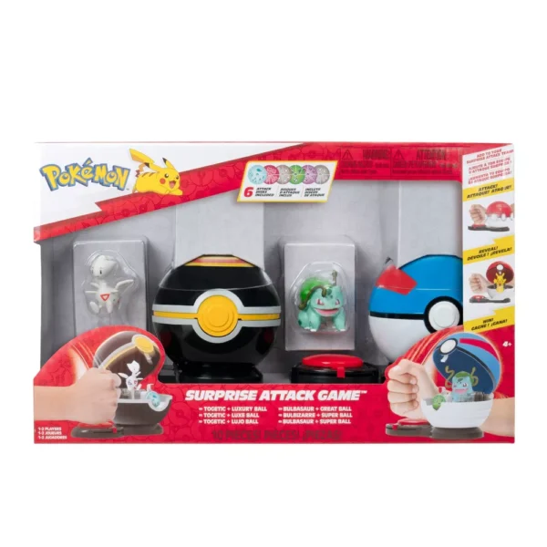 POKÉMON Juegos de Mesa - Surprise Attack Game BULBASAUR Vs TOGETIC - Imagen 4