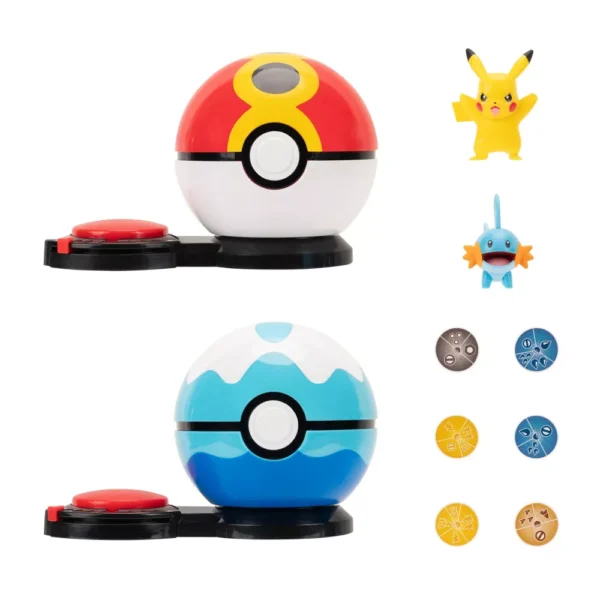 POKÉMON Juegos de Mesa - Surprise Attack Game PIKACHU Vs MUDKIP - Imagen 3