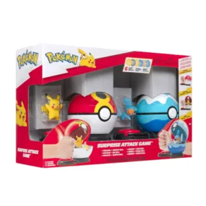 POKÉMON Juegos de Mesa - Surprise Attack Game PIKACHU Vs MUDKIP