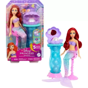 PRINCESAS Disney - ARIEL Vanitity Pop Mermaid 30cm + Accesorios