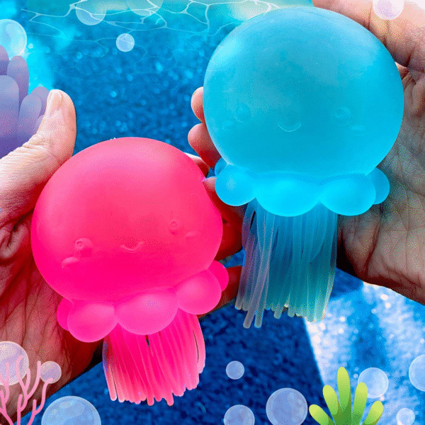 TOP TRENZ - SUPER DUPER Squishy MEDUSA Celeste - Imagen 4