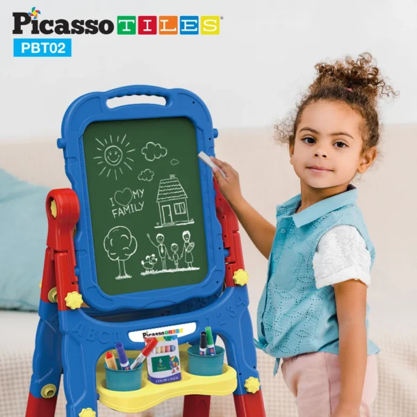 PICASSO TILES - Pizarra 2 en 1 Magnética + Caballete & Accesorios - Imagen 10