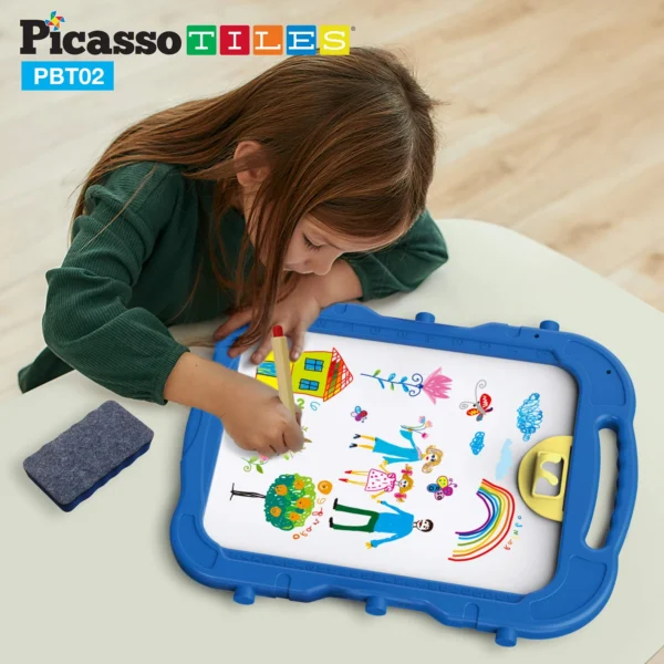 PICASSO TILES - Pizarra 2 en 1 Magnética + Caballete & Accesorios - Imagen 8