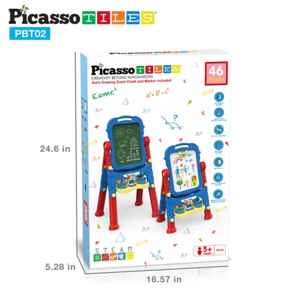 PICASSO TILES - Pizarra 2 en 1 Magnética + Caballete & Accesorios - Imagen 3