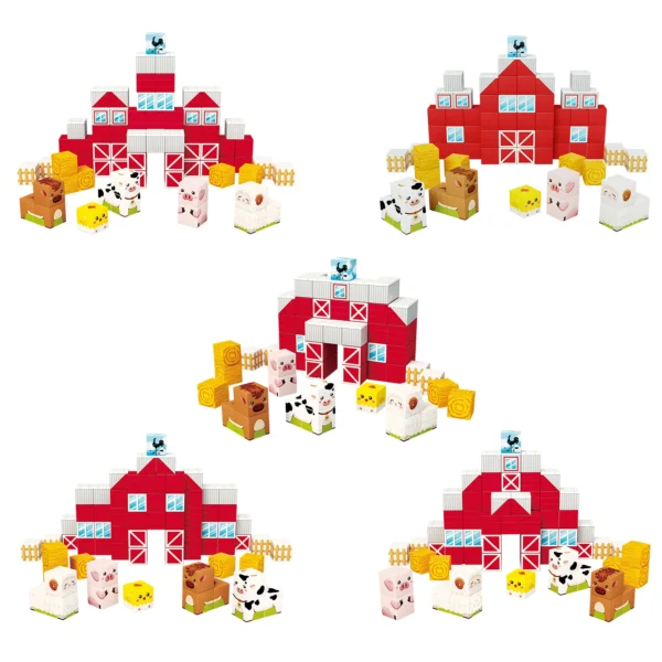 PICASSO TILES Cubes - GRANJA Cubos de Construcción Magnéticos + 72pzas - Imagen 7