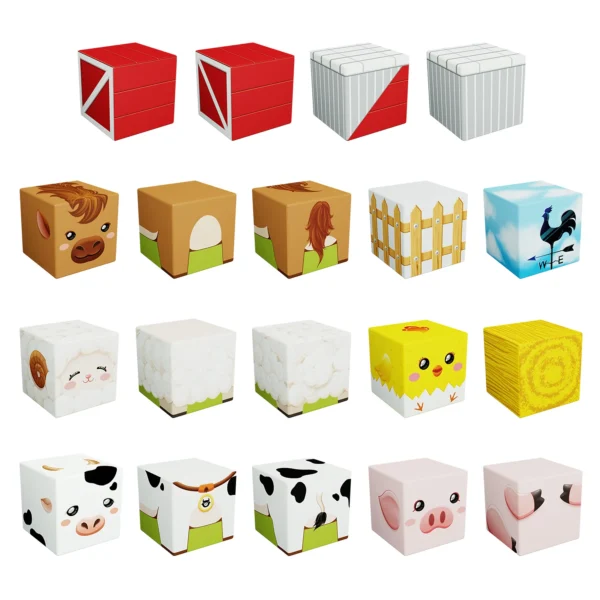 PICASSO TILES Cubes - GRANJA Cubos de Construcción Magnéticos + 72pzas - Imagen 4