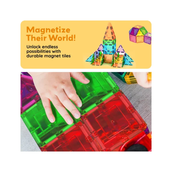 PICASSO TILES - Set de Bloques de Construcción Magnéticos con Espejos + 152pzas - Imagen 7