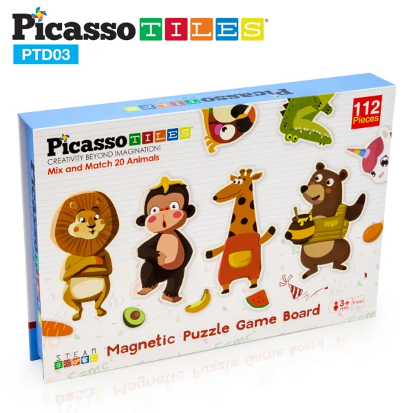 PICASSO TILES Mix & Match - Set de Juego Magnético Mezcla & Combina + 112pzas - Imagen 2