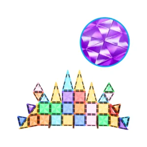 PICASSO TILES Diamond - Set de Bloques de Construcción Magnético Mini Tile + 40pzas