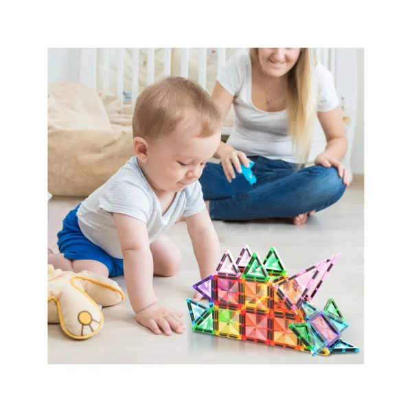 PICASSO TILES Diamond - Set de Bloques de Construcción Magnético Mini Tile + 40pzas - Imagen 3