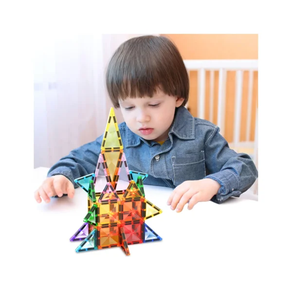 PICASSO TILES Diamond - Set de Bloques de Construcción Magnético Mini Tile + 40pzas - Imagen 2