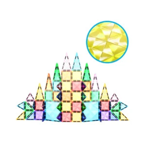 PICASSO TILES Diamond - Set de Bloques de Construcción Magnético Mini Tile + 60pzas