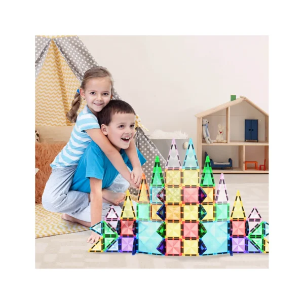 PICASSO TILES Diamond - Set de Bloques de Construcción Magnético Mini Tile + 60pzas - Imagen 7
