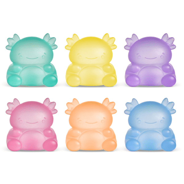 TOP TRENZ - SUPER DUPER Squishy AJOLOTE Naranja - Imagen 4
