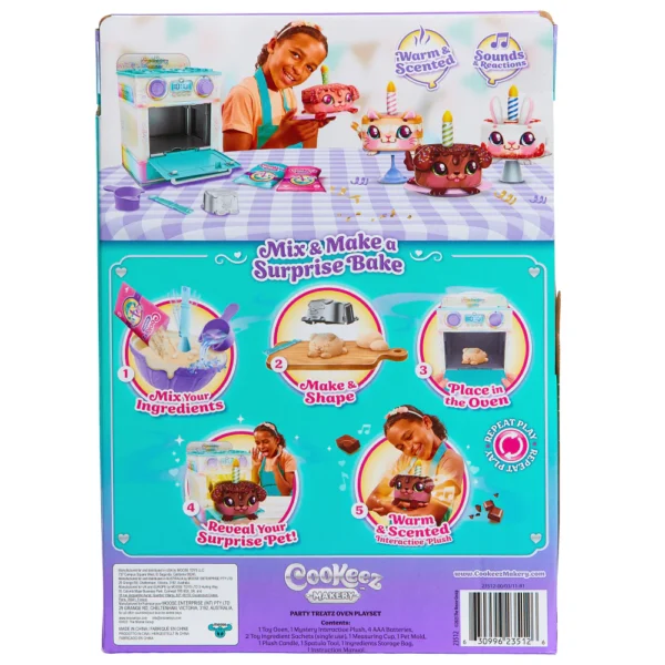 COOKEEZ MAKERY - Horno FIESTA Treatz. ¡Mezcla y Crea un Mejor Amigo de Peluche! - Imagen 5