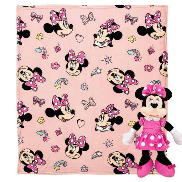 MINNIE Plush - Cobija Fleece 102cm x 127cm + Peluche - Imagen 4
