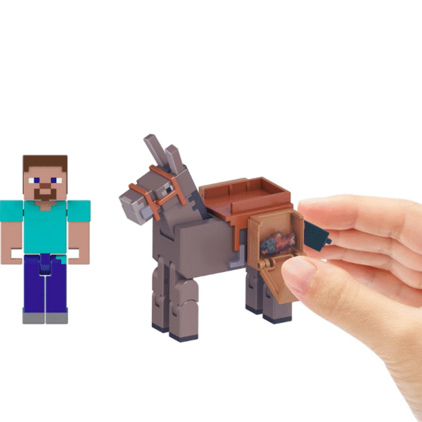 MINECRAFT Creator Series - STEVE & BURRO + Accesorios - Imagen 2