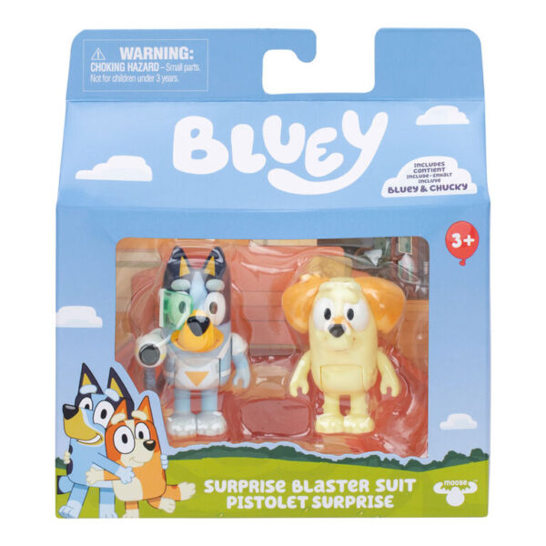 BLUEY - Set de Figuras BLUEY & CHUCKY Lanzadores Sorpresa - Imagen 2