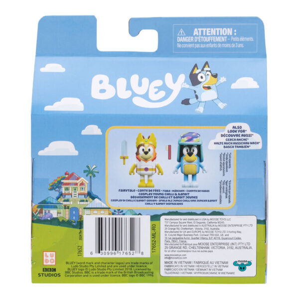 BLUEY - Set de Figuras BLUEY & CHUCKY Lanzadores Sorpresa - Imagen 3
